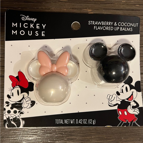 Disney Makeup Disney Mickey Mouse And Minnie Mouse Flavored Lip Balms Set Of 2 Poshmark